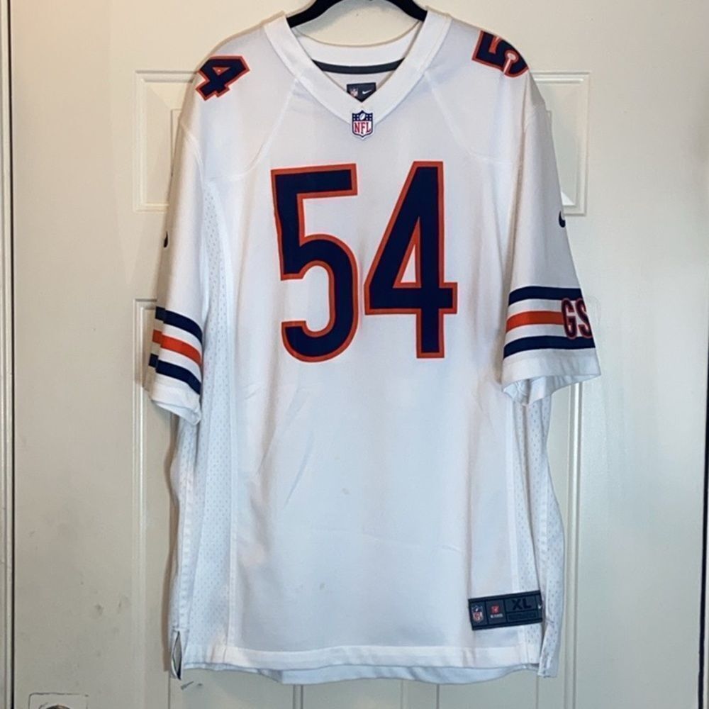 NIKE BRIAN URLACHER NFL CHICAGO WHITE #54 FRAMED JERSEY SZ XL NFL PLAYERS